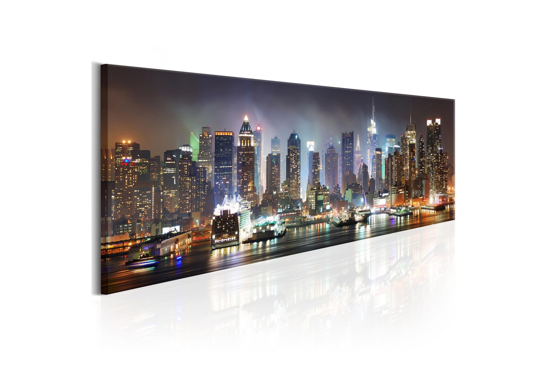 Bilde White Reflections In New York 120x40 - Artgeist sp. z o. o.