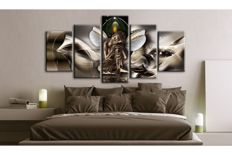 Bilde Winged Buddha 200x100 - Artgeist sp. z o. o. - Innredning - Bilder & kunst - Lerretsbilder