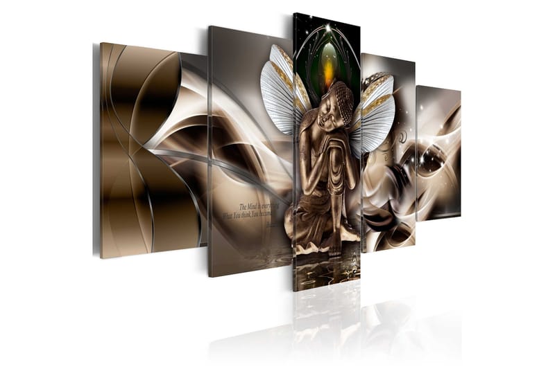 Bilde Winged Buddha 200x100 - Artgeist sp. z o. o. - Innredning - Bilder & kunst - Lerretsbilder