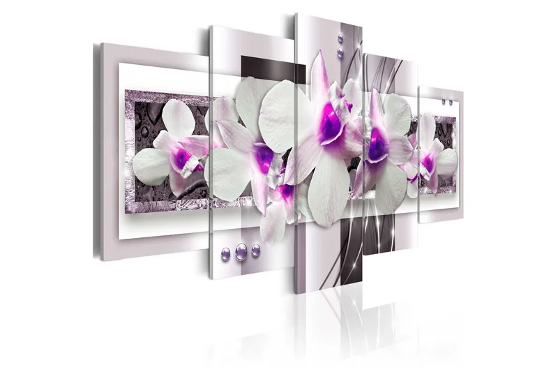 Bilde With Violet Accent 200x100, Artgeist sp. z o. o.