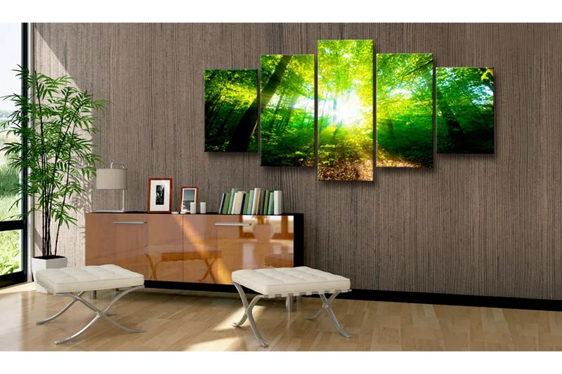 Bilde Wonderful Morning 200x100 - Artgeist sp. z o. o. - Innredning - Bilder & kunst - Lerretsbilder