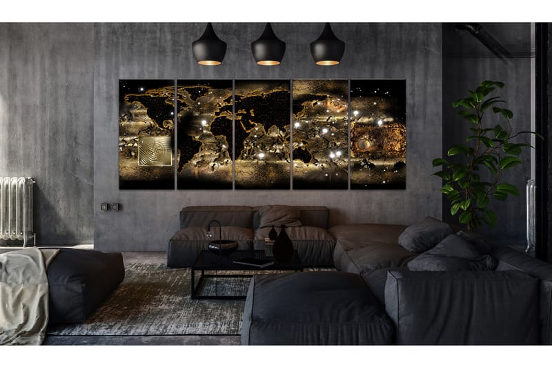 Bilde World At Night 200x80 - Artgeist sp. z o. o. - Innredning - Bilder & kunst - Lerretsbilder