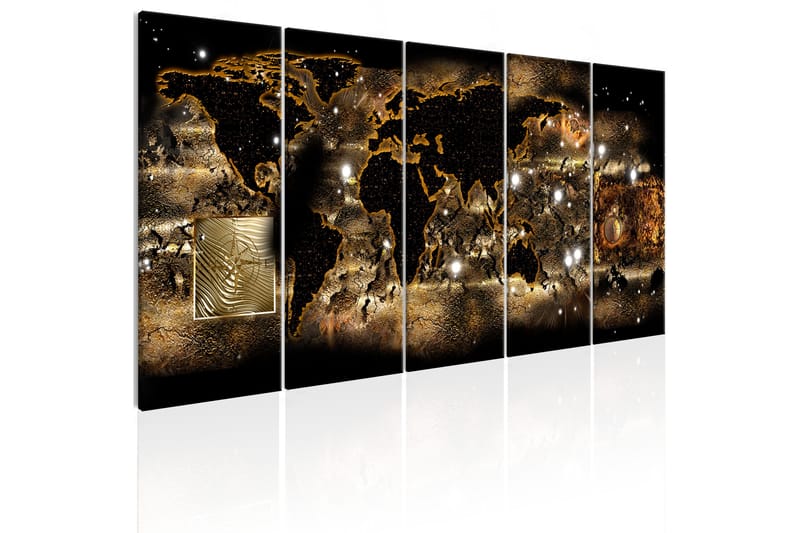 Bilde World At Night 200x80 - Artgeist sp. z o. o. - Innredning - Bilder & kunst - Lerretsbilder