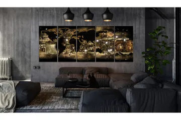 Bilde World At Night 200x80 - Artgeist sp. z o. o. - Innredning - Bilder & kunst - Lerretsbilder
