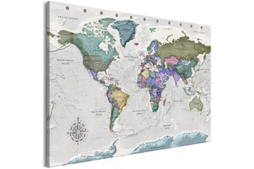 Bilde World Destinations 3 Parts 120x80 - Artgeist sp. z o. o. - Innredning - Bilder & kunst - Lerretsbilder