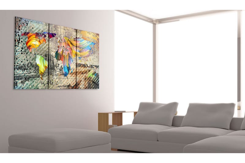 Bilde World Full Of Colours 120x80 - Artgeist sp. z o. o. - Innredning - Bilder & kunst - Lerretsbilder