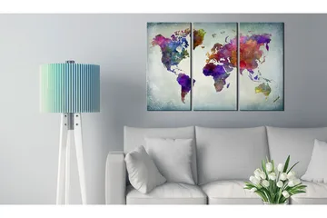 Bilde World In Colors 120x80 - Artgeist sp. z o. o. - Innredning - Bilder & kunst - Lerretsbilder