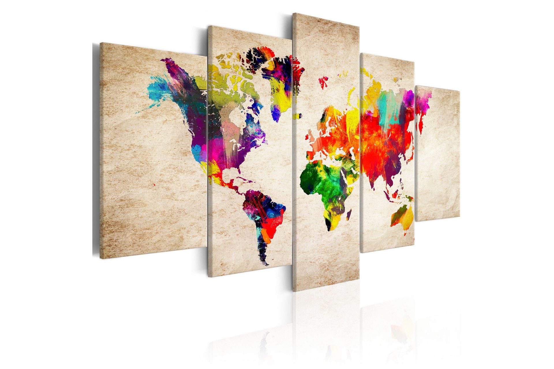 Bilde World Map Abstract Fantasy 200x100 - Artgeist sp. z o. o.