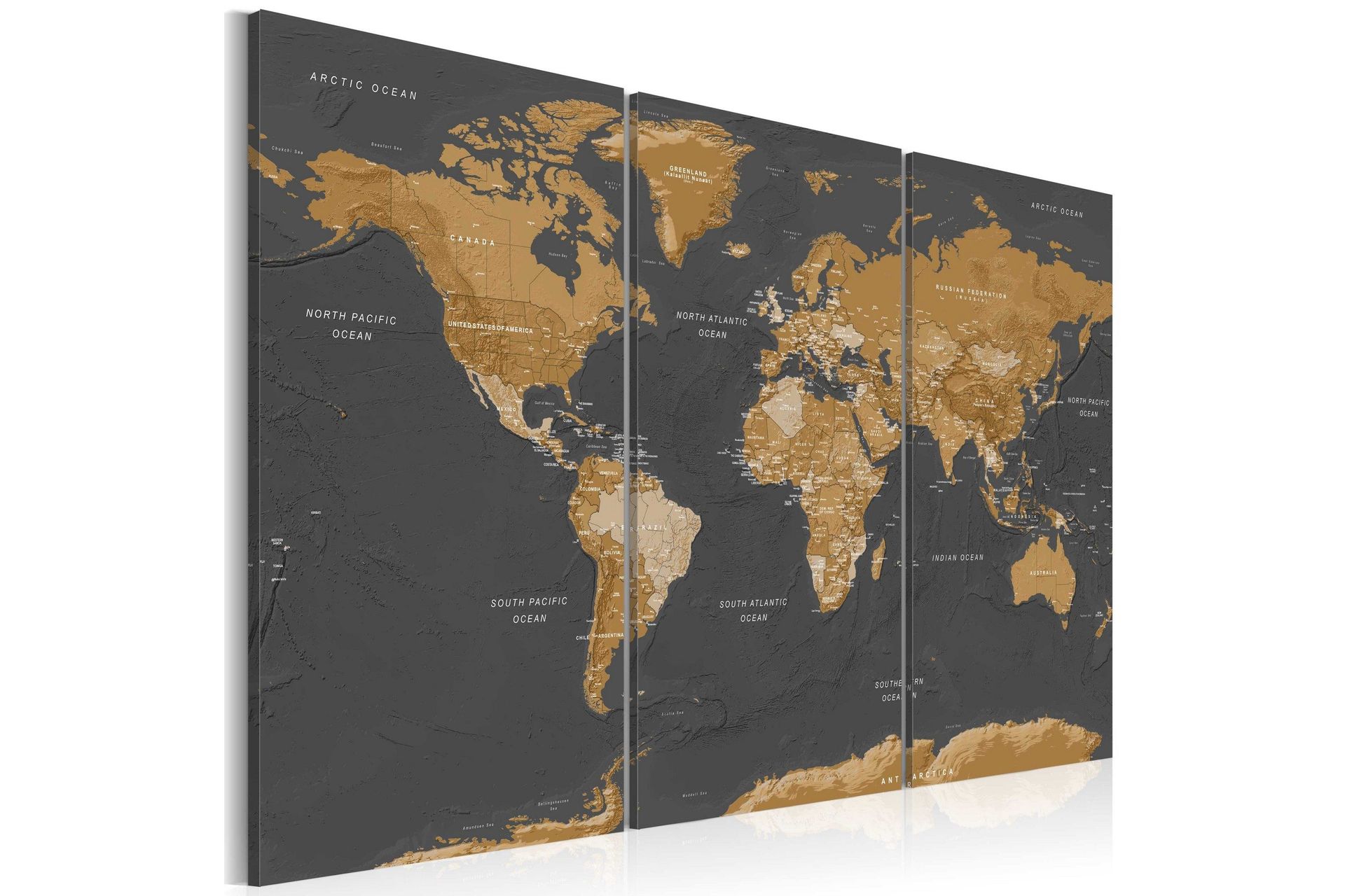 Bilde World Map Modern Aesthetics 120x80 - Artgeist sp. z o. o.