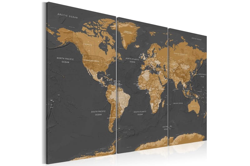 Bilde World Map Modern Aesthetics 120x80, Artgeist sp. z o. o.