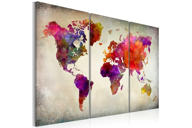 Bilde World Mosaic Of Colours 120x80, Artgeist sp. z o. o.