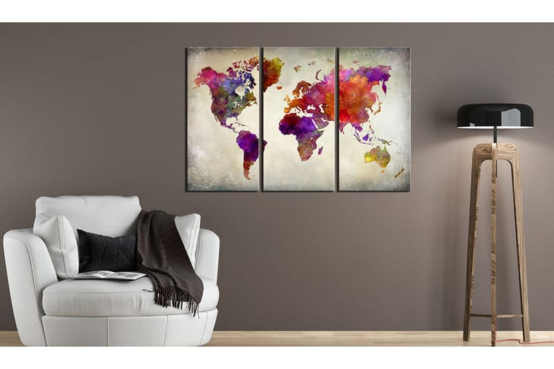 Bilde World Mosaic Of Colours 120x80 - Artgeist sp. z o. o. - Innredning - Bilder & kunst - Lerretsbilder