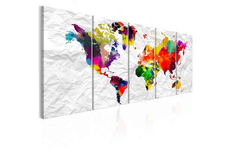 Bilde World On Paper 225x90 - Artgeist sp. z o. o. - Innredning - Bilder & kunst - Lerretsbilder