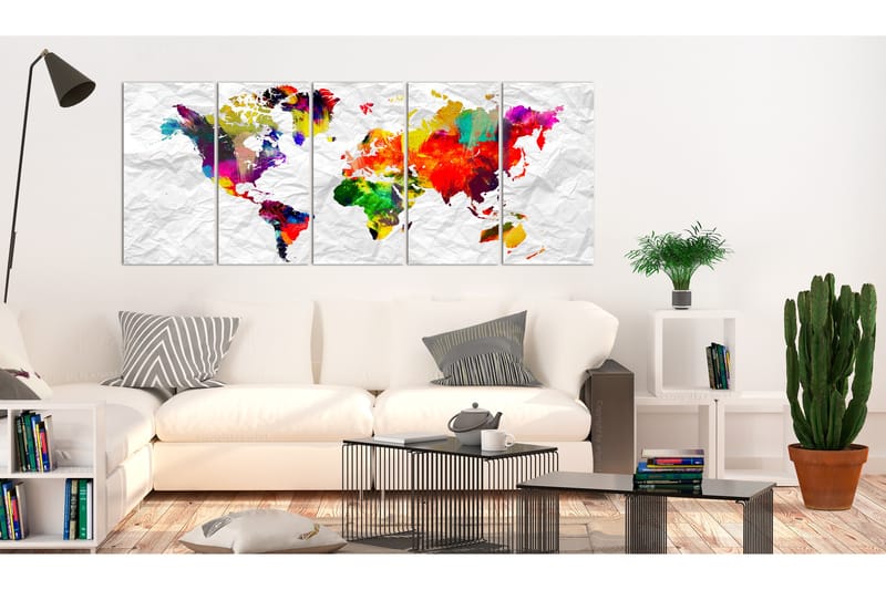 Bilde World On Paper 225x90 - Artgeist sp. z o. o. - Innredning - Bilder & kunst - Lerretsbilder