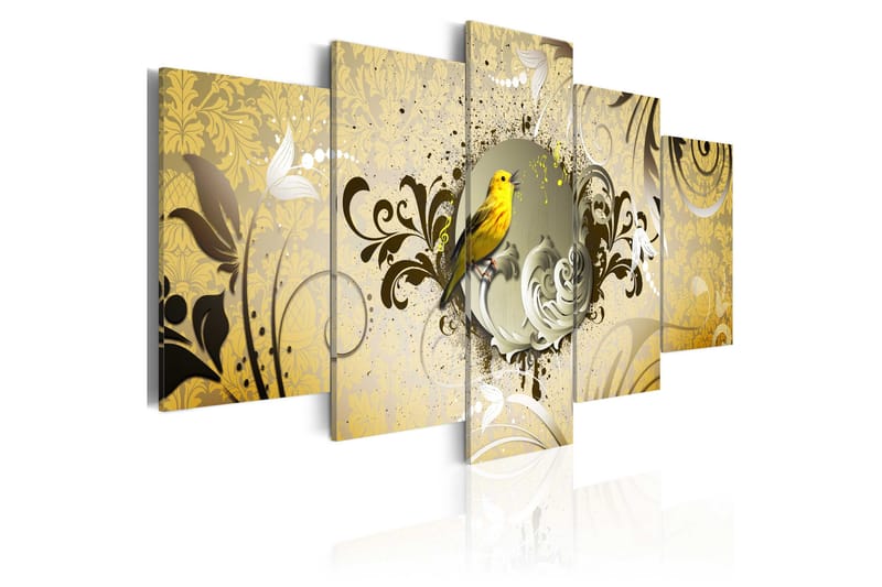 Bilde Yellow Bird Singing 200x100, Artgeist sp. z o. o.