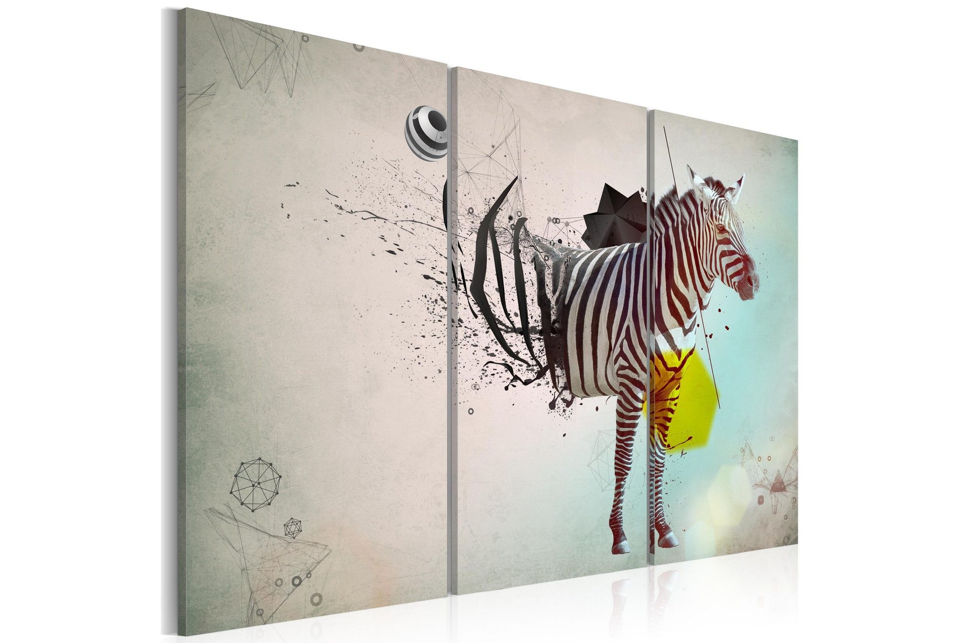 Bilde Zebra Abstrakt 120x80 - Artgeist sp. z o. o.