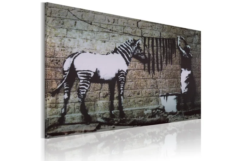 Bilde Zebra Vask Banksy 60x40, Artgeist sp. z o. o.