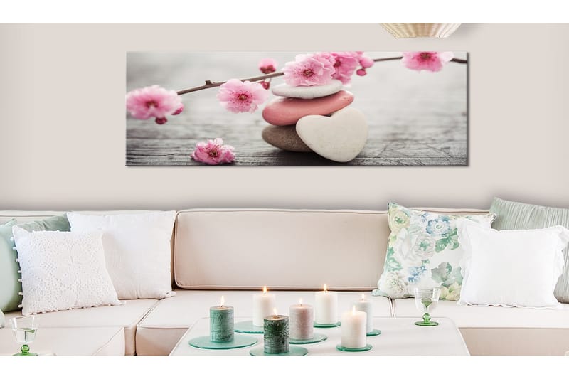Bilde Zen Cherry Blossoms 120x40 - Artgeist sp. z o. o. - Innredning - Bilder & kunst - Lerretsbilder