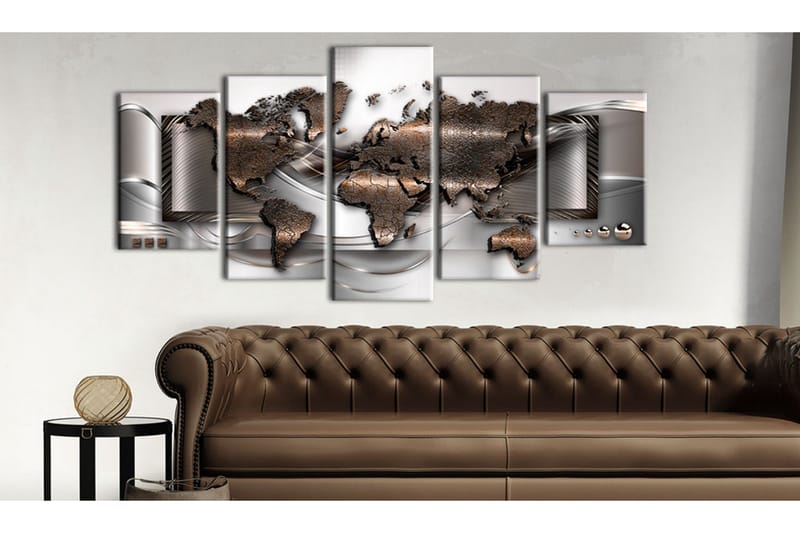 Bilde Pearl Map 200x100 - Artgeist sp. z o. o. - Innredning - Bilder & kunst - Lerretsbilder