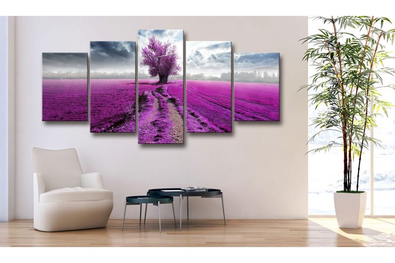 Bilde Purple Land 100x50 - Artgeist sp. z o. o. - Lerretsbilder
