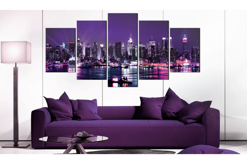 Bilde Purple Sky 200x100 - Artgeist sp. z o. o. - Innredning - Bilder & kunst - Lerretsbilder