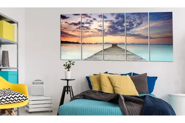 Bilde Pier On The Caribbean 200x80 - Artgeist sp. z o. o. - Innredning - Bilder & kunst - Lerretsbilder