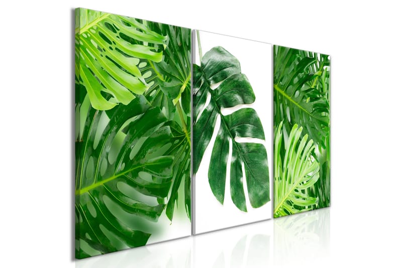 Bilde Palm Leaves 3 Parts 120x60, Artgeist sp. z o. o.