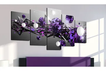 Bilde Purple Solar System 100x50 - Artgeist sp. z o. o. - Innredning - Bilder & kunst - Lerretsbilder