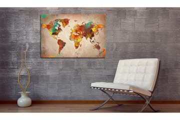 Bilde Painted World 90x60 - Artgeist sp. z o. o. - Innredning - Bilder & kunst - Lerretsbilder