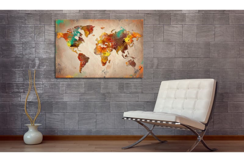 Bilde Painted World 120x80 - Artgeist sp. z o. o. - Innredning - Bilder & kunst - Lerretsbilder