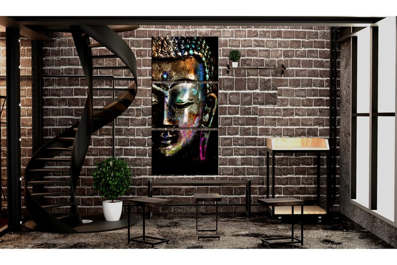 Bilde Peaceful Buddha 60x120 - Artgeist sp. z o. o. - Innredning - Bilder & kunst - Lerretsbilder