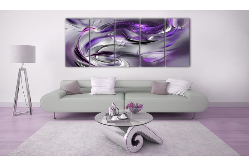 Bilde Purple Gale 225x90 - Artgeist sp. z o. o. - Innredning - Bilder & kunst - Lerretsbilder