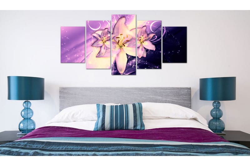 Bilde Purple Galaxy 200x100 - Artgeist sp. z o. o. - Innredning - Bilder & kunst - Lerretsbilder