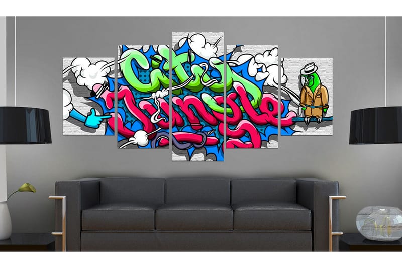 Bilde Parrot On Guard! 100x50 - Artgeist sp. z o. o. - Innredning - Bilder & kunst - Lerretsbilder