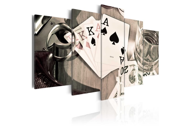 Bilde Poker Night 100x50 - Artgeist sp. z o. o. - Innredning - Bilder & kunst - Lerretsbilder
