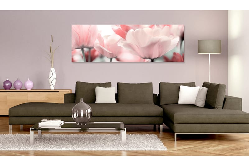 Bilde Pink Tulips 150x50 - Artgeist sp. z o. o. - Innredning - Bilder & kunst - Lerretsbilder