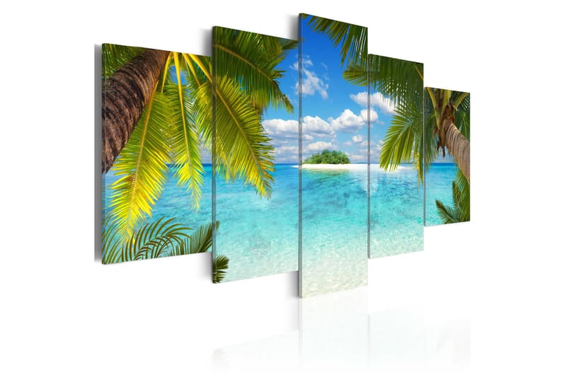 Bilde Paradise Island 100x50 - Artgeist sp. z o. o. - Innredning - Bilder & kunst - Lerretsbilder