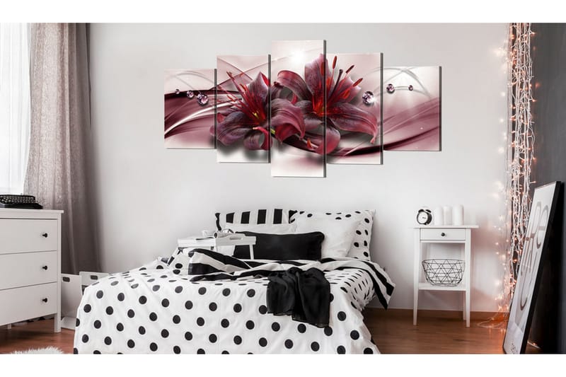 Bilde Pink Lily 100x50 - Artgeist sp. z o. o. - Innredning - Bilder & kunst - Lerretsbilder