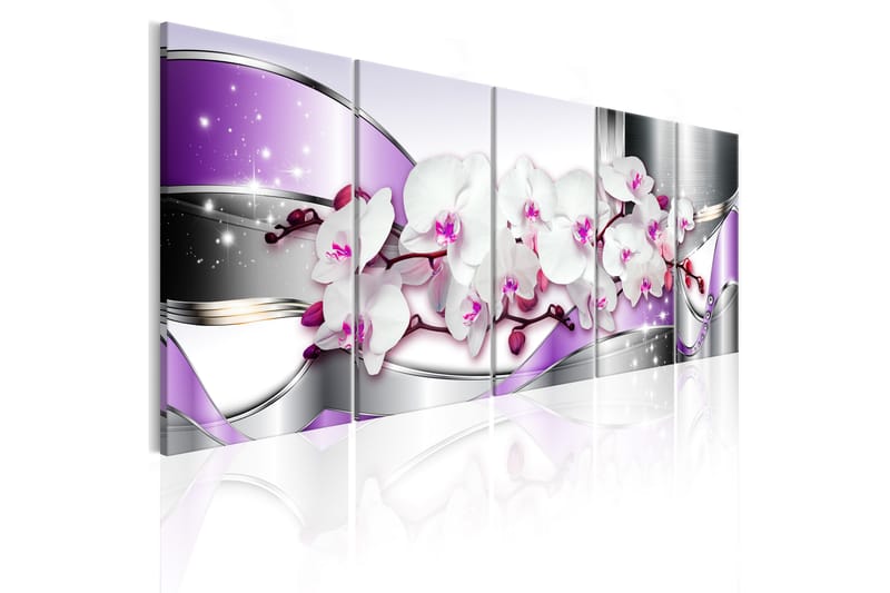 Bilde Purple Ribbons 200x80 - Artgeist sp. z o. o. - Innredning - Bilder & kunst - Lerretsbilder