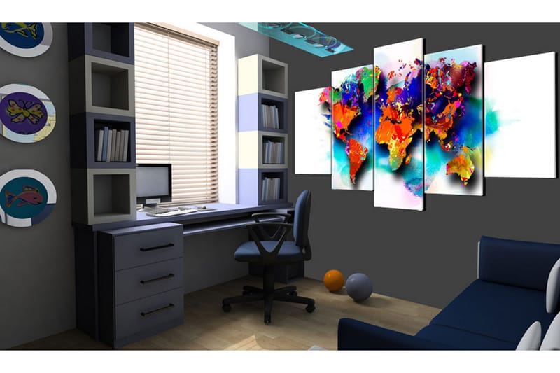 Bilde Picturesque World 100x50 - Artgeist sp. z o. o. - Innredning - Bilder & kunst - Lerretsbilder