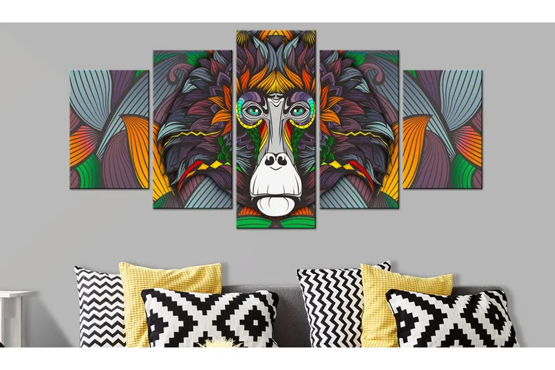 Bilde Philosopher Of The Jungle 200x100 - Artgeist sp. z o. o. - Innredning - Bilder & kunst - Lerretsbilder