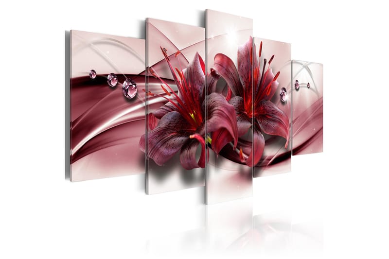 Bilde Pink Lily 100x50 - Artgeist sp. z o. o. - Lerretsbilder
