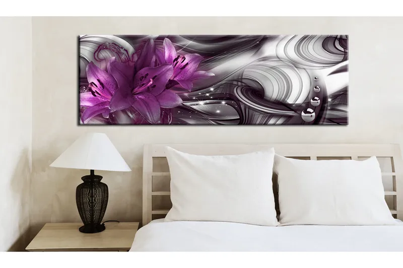Bilde Purple Depth 135x45 - Artgeist sp. z o. o. - Innredning - Bilder & kunst - Lerretsbilder