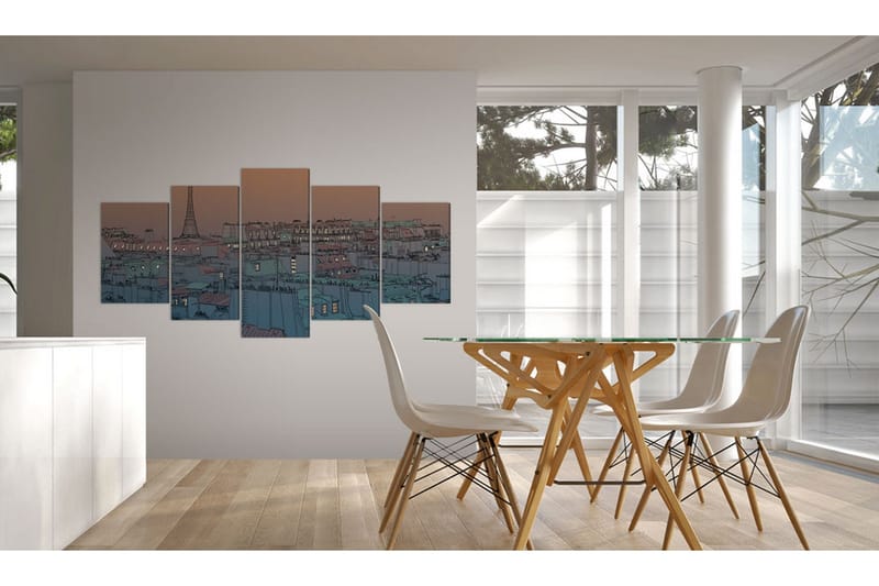 Bilde Paris The Darkness Falls 200x100 - Artgeist sp. z o. o. - Innredning - Bilder & kunst - Lerretsbilder