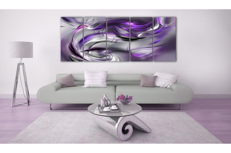 Bilde Purple Gale 225x90 - Artgeist sp. z o. o. - Innredning - Bilder & kunst - Lerretsbilder