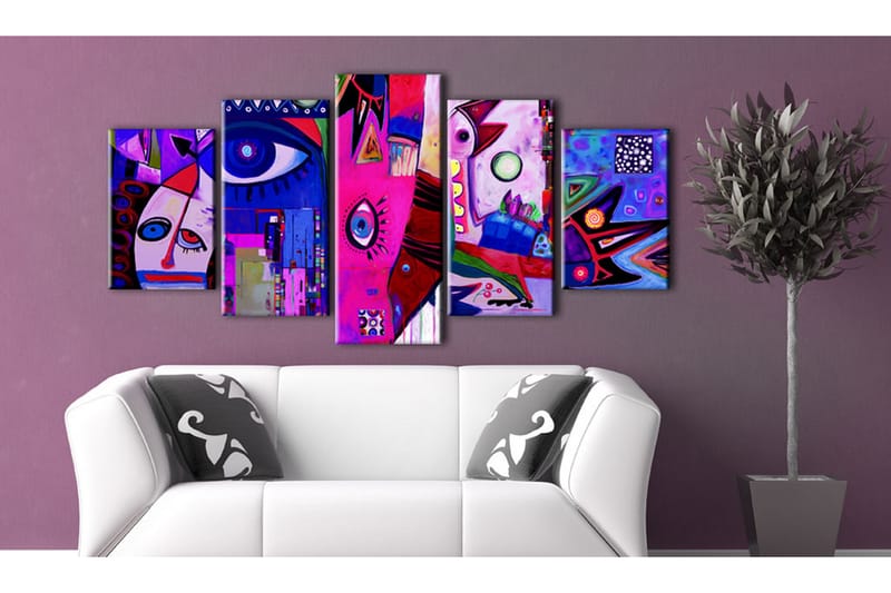 Bilde Pink Circus 100x50 - Artgeist sp. z o. o. - Innredning - Bilder & kunst - Lerretsbilder