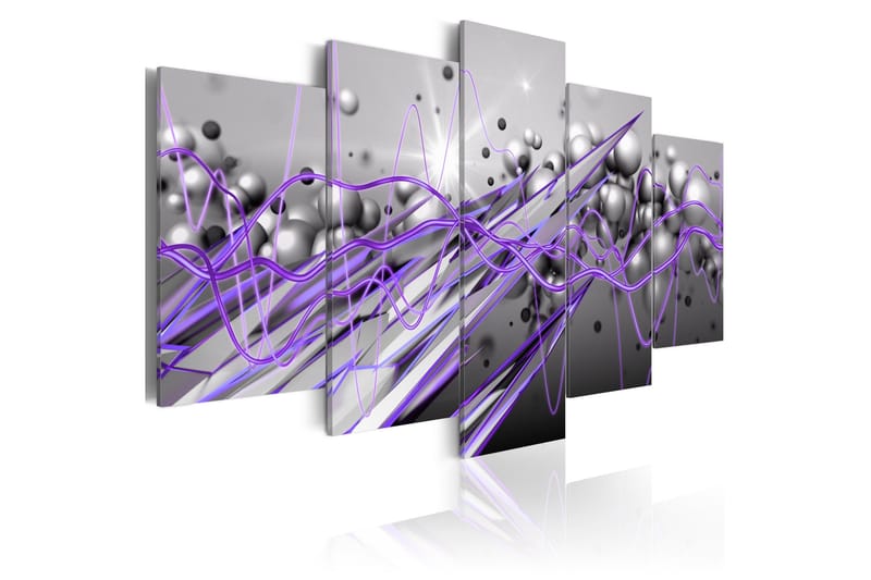 Bilde Purple Strike 200x100 - Artgeist sp. z o. o. - Innredning - Bilder & kunst - Lerretsbilder