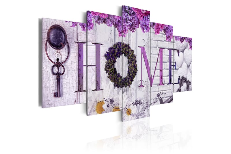 Bilde Purple House 200x100 - Artgeist sp. z o. o. - Innredning - Bilder & kunst - Lerretsbilder