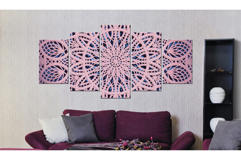 Bilde Pink Exoticism 200x100 - Artgeist sp. z o. o. - Innredning - Bilder & kunst - Lerretsbilder