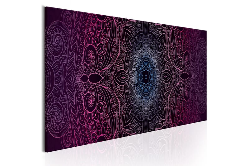 Bilde Purple Mandala 120x40 - Artgeist sp. z o. o. - Innredning - Bilder & kunst - Lerretsbilder